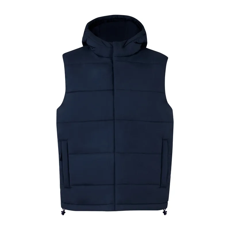 Γιλέκο Body Warmer με Κουκούλα Unisex σε χρώμα Σκούρο Μπλε. Εταιρικά Διαφημιστικά Δώρα | PERFECT advertising