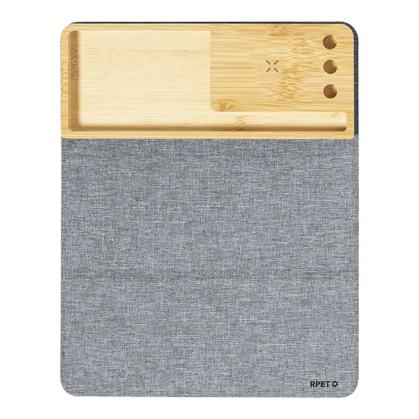 Διαφημιστικό Mousepad με Ασύρματο Φορτιστή 15W από RPET — Εταιρικά Διαφημιστικά Δώρα | PERFECT advertising