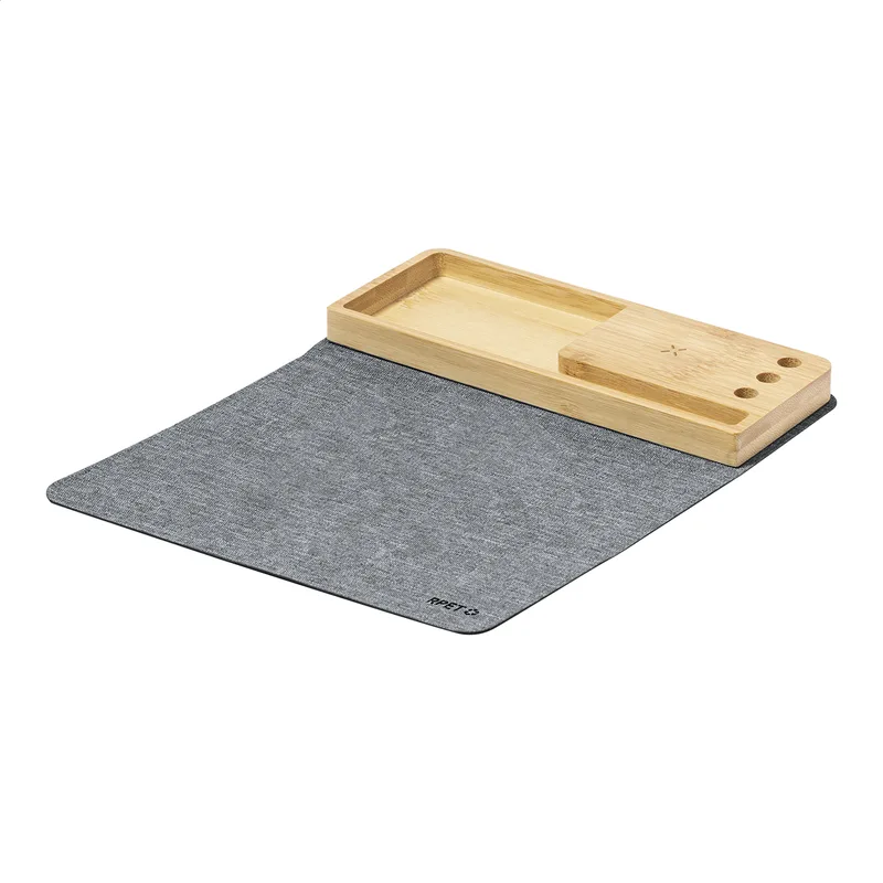 Mousepad RPET Πτυσσόμενο με Θήκη Κινητού από Μπαμπού. Εκτύπωση Λογοτύπου σε Εταιρικά Δώρα | PERFECT advertising