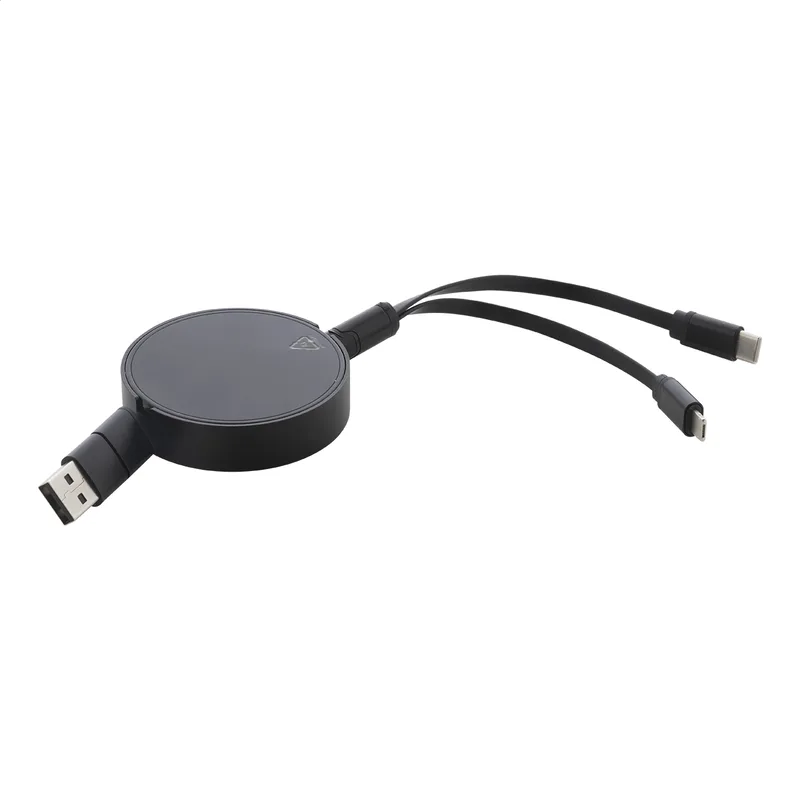 Καλώδιο Φορτιστή USB Τηλεσκοπικό σε Συμπτυγμένη Κατάσταση. Εκτύπωση Λογοτύπου σε Μεταλλικό Σώμα | PERFECT advertising