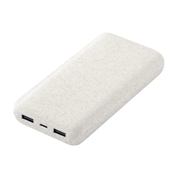 Power Bank με Εκτύπωση Οικολογικό 20000 mAh από Άχυρο Σιταριού. Εταιρικά Διαφημιστικά Δώρα Τεχνολογίας | PERFECT advertising