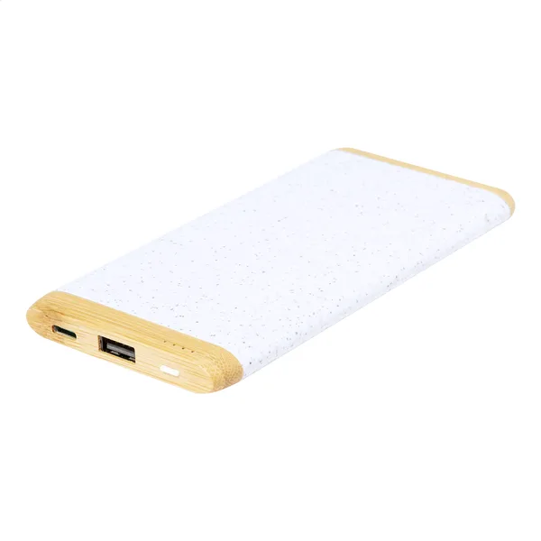 Λογότυπο σε Power Bank Οικολογικό 5000mAh από Μπαμπού και Άχυρο Σιταριού. Εταιρικά Διαφημιστικά Δώρα | PERFECT advertising