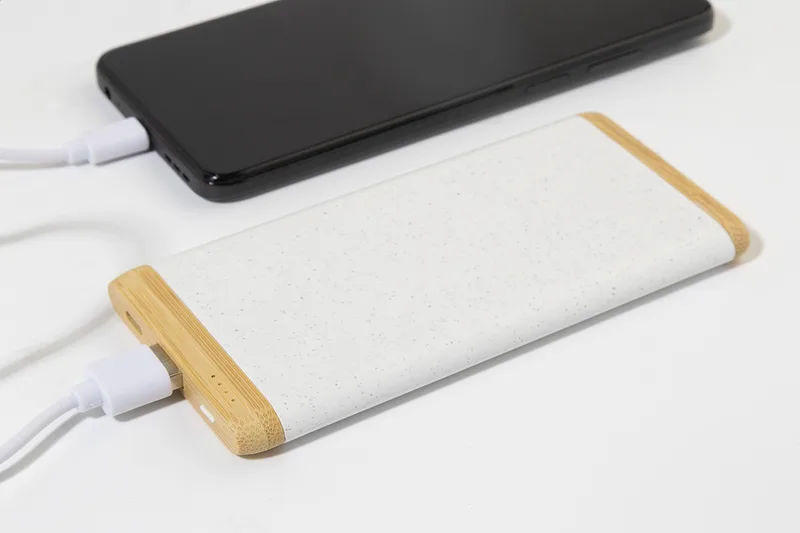 Power Bank Οικολογικό Μπαμπού με Θύρες USB και USB-C. Εταιρικά Δώρα με Λογότυπο | PERFECT advertising