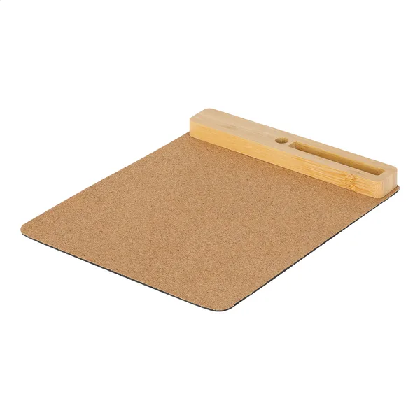 Τύπωμα σε Πολυλειτουργικό Mousepad Φελλός με Hub USB και Θήκη Μπαμπού. Εταιρικά Διαφημιστικά Δώρα Γραφείου | PERFECT advertising