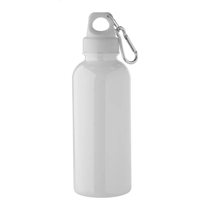 Αθλητικό Μπουκάλι με Καραμπίνερ 600ml Zafna σε χρώμα Λευκό. Εταιρικά Διαφημιστικά Δώρα | PERFECT advertising
