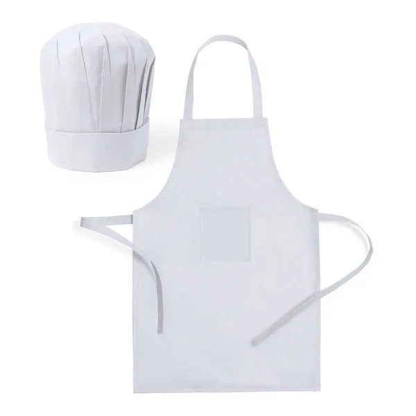Σετ Σεφ για Παιδιά με Τύπωμα — Non-Woven Ποδιά και Καπέλο. Εταιρικά Διαφημιστικά Δώρα για Εκδηλώσεις | PERFECT advertising