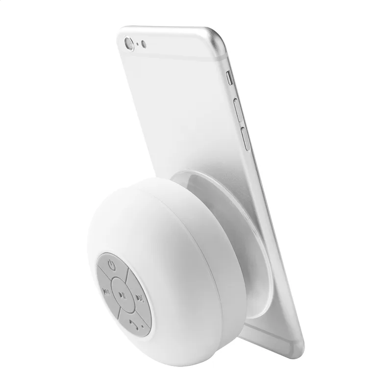 Ασύρματο Ηχείο Bluetooth με Μεγάλη Βεντούζα σε Λευκό Χρώμα. Διαφημιστικά Δώρα με Λογότυπο για Επιχειρήσεις | PERFECT advertising