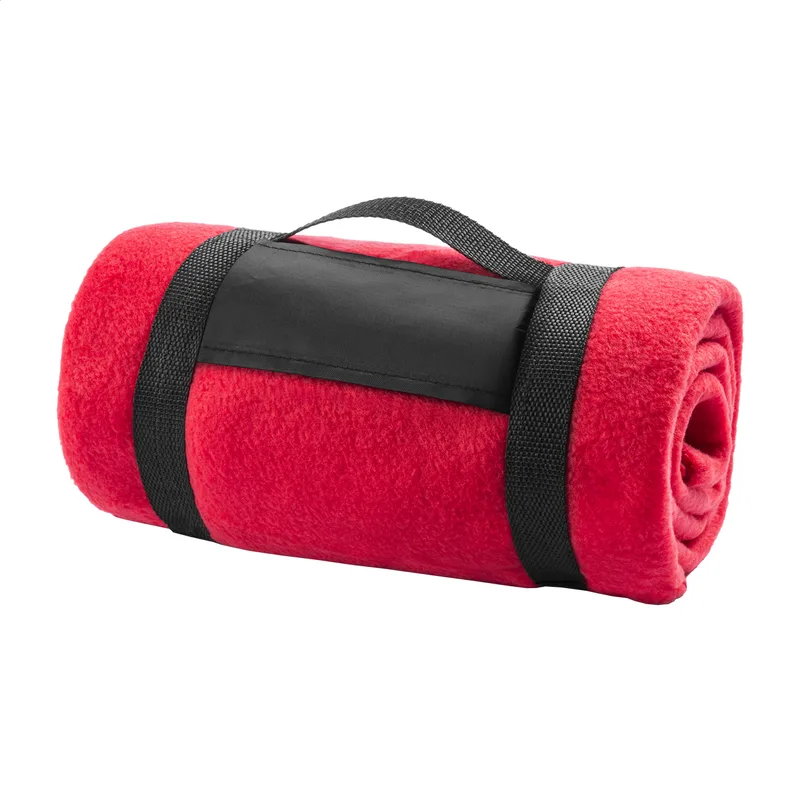 Κουβέρτα Fleece με Ιμάντα Μεταφοράς σε χρώμα Κόκκινο. Εταιρικά Διαφημιστικά Δώρα | PERFECT advertising