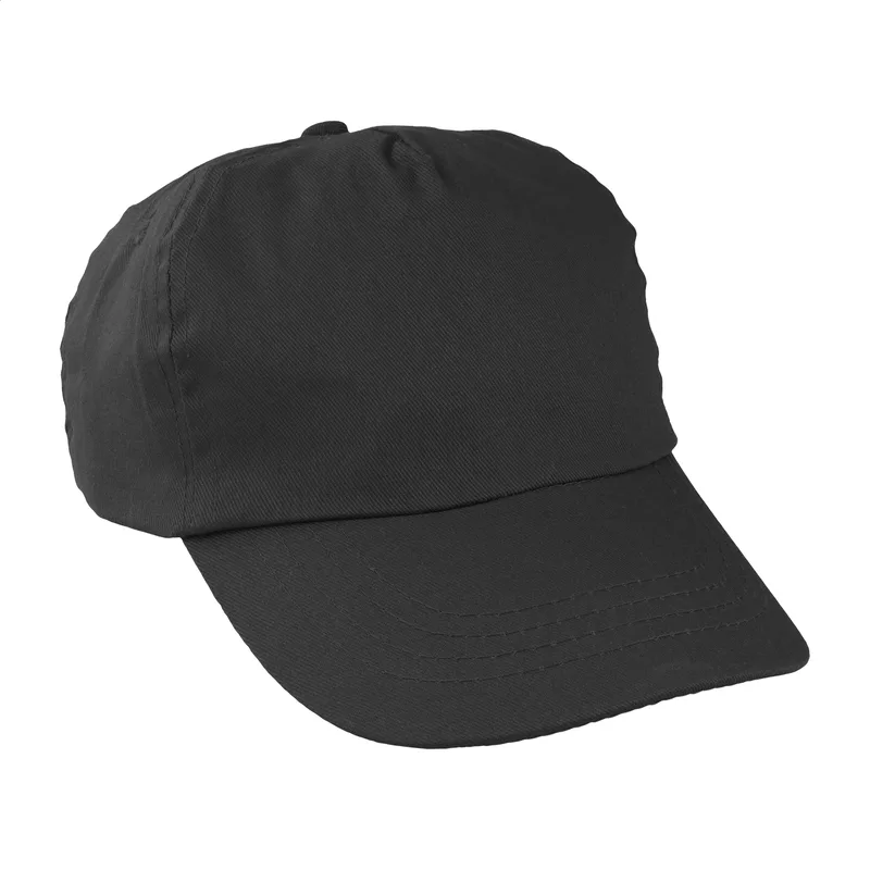 Καπέλο Μπέιζμπολ 5 Πάνελ με Velcro Reggie σε χρώμα Μαύρο. Εταιρικά Διαφημιστικά Δώρα | PERFECT advertising