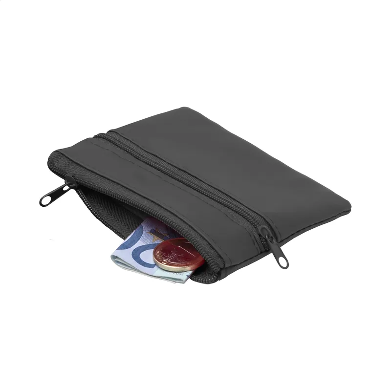 Πορτοφόλι με Φερμουάρ από Μικροΐνες σε χρώμα Μαύρο. Εταιρικά Διαφημιστικά Δώρα | PERFECT advertising