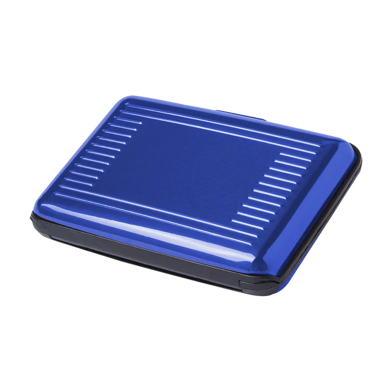 Θήκη Καρτών Αλουμινίου με Προστασία RFID Cardox σε χρώμα Μπλε. Εταιρικά Διαφημιστικά Δώρα | PERFECT advertising
