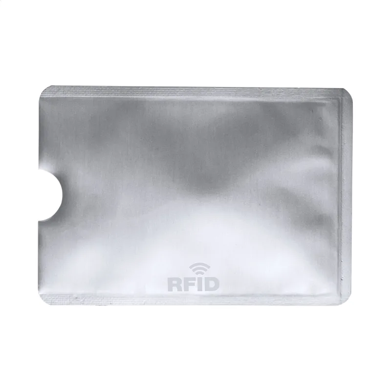 Θήκη Καρτών Αλουμινίου με Προστασία RFID Allux σε χρώμα Ασημί. Εταιρικά Διαφημιστικά Δώρα | PERFECT advertising