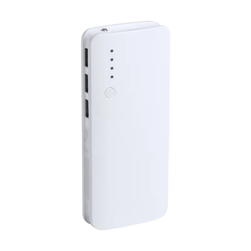 Power Bank USB 10000 mAh με 3 Θύρες σε χρώμα Λευκό. Εταιρικά Διαφημιστικά Δώρα | PERFECT advertising
