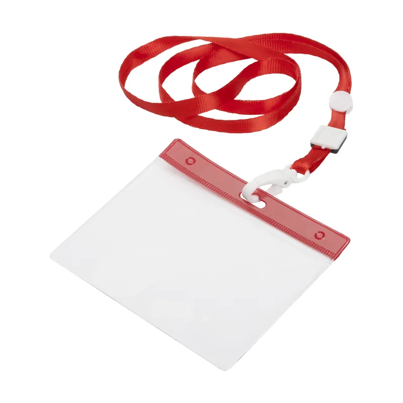 Ιμάντας/Κορδόνι Λαιμού (Lanyard) με Θήκη Κάρτας Ballek σε χρώμα Κόκκινο. Εταιρικά Διαφημιστικά Δώρα | PERFECT advertising