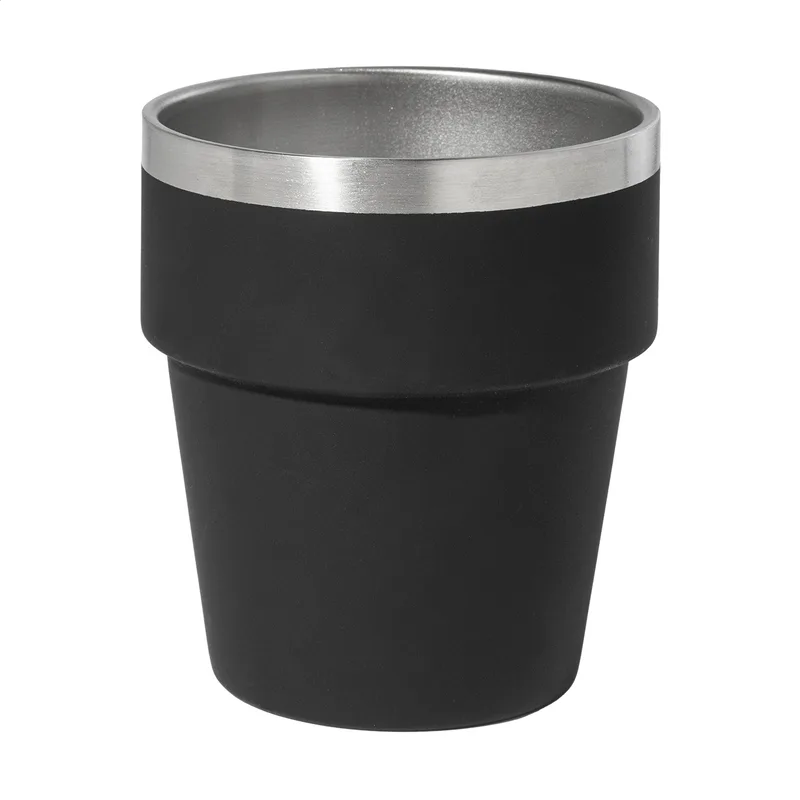 Ποτήρι Θερμός Διπλού Τοιχώματος 250 ml Obata σε χρώμα Μαύρο. Εταιρικά Διαφημιστικά Δώρα | PERFECT advertising
