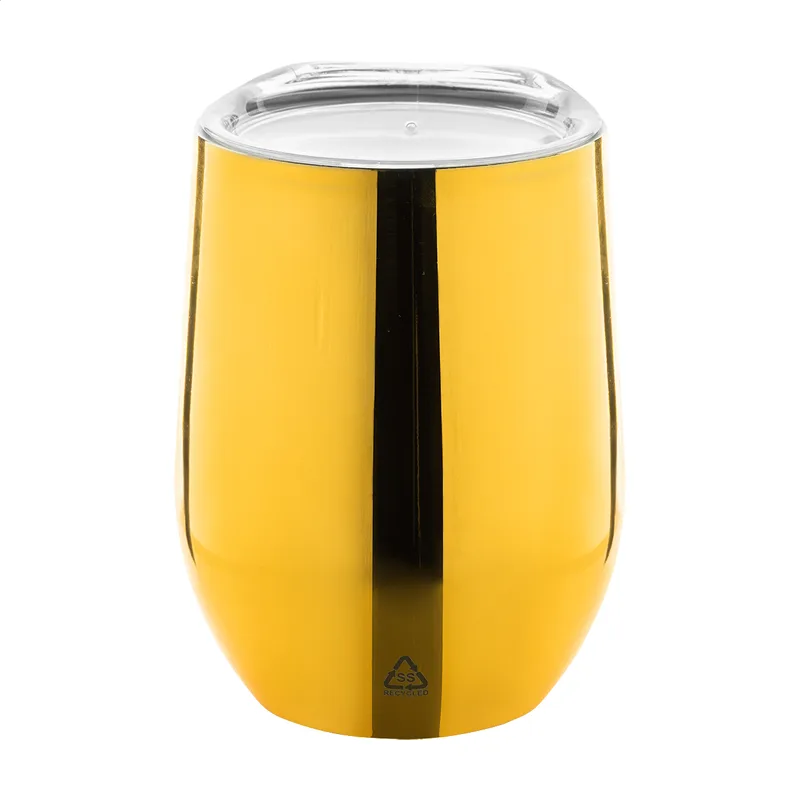 Ποτήρι Θερμός Διπλού Τοιχώματος 350 ml Rebby Oro σε χρώμα Χρυσό. Εταιρικά Διαφημιστικά Δώρα | PERFECT advertising
