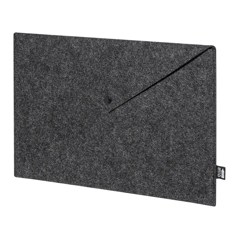 Θήκη Laptop RPET Felt με Κουμπιά σε χρώμα Σκούρο Γκρι. Εταιρικά Διαφημιστικά Δώρα | PERFECT advertising
