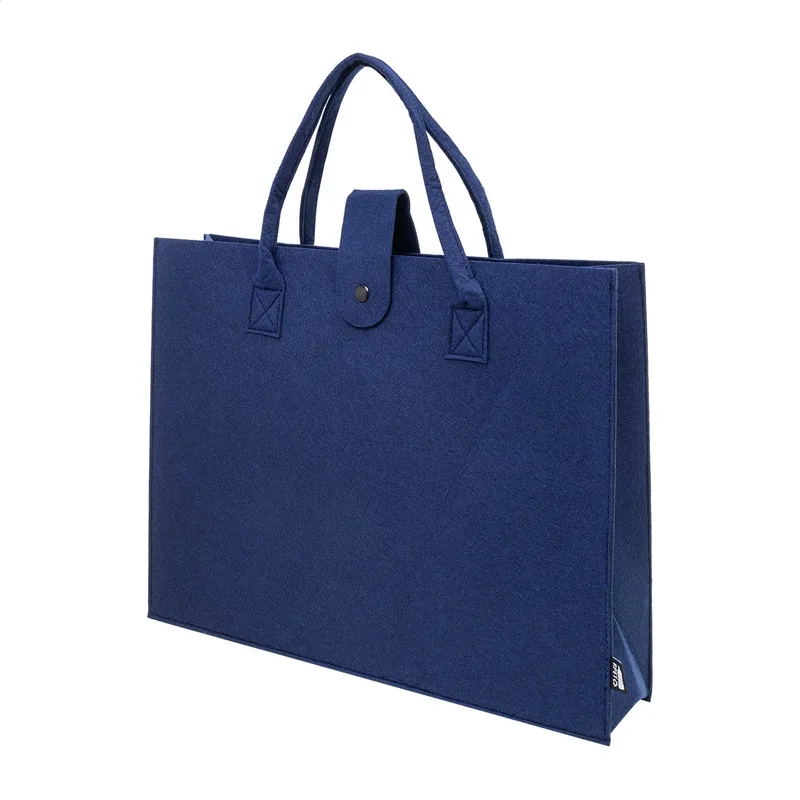 Τσάντα Αγορών RPET Felt Refelt Shop Lux σε χρώμα Σκούρο Μπλε. Εταιρικά Διαφημιστικά Δώρα | PERFECT advertising