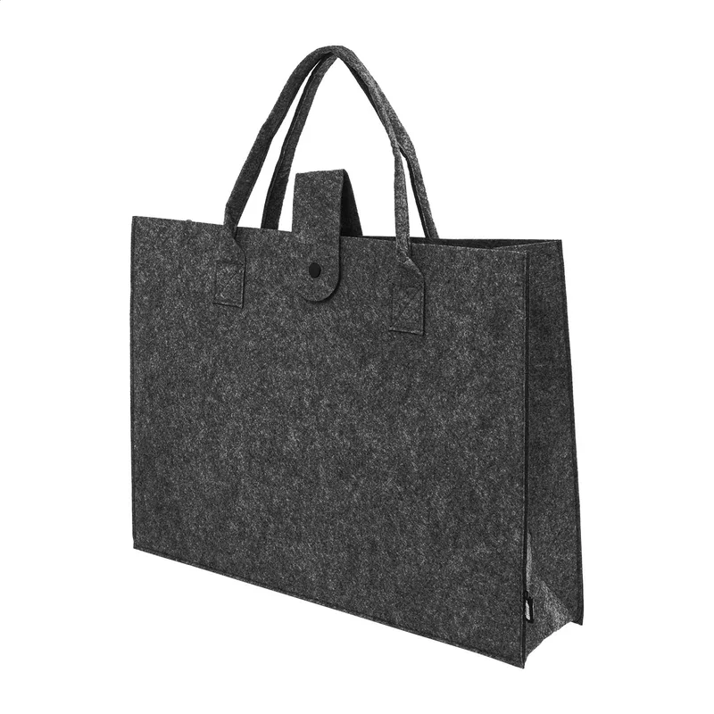 Τσάντα Αγορών RPET Felt Refelt Shop Lux σε χρώμα Σκούρο Γκρι. Εταιρικά Διαφημιστικά Δώρα | PERFECT advertising
