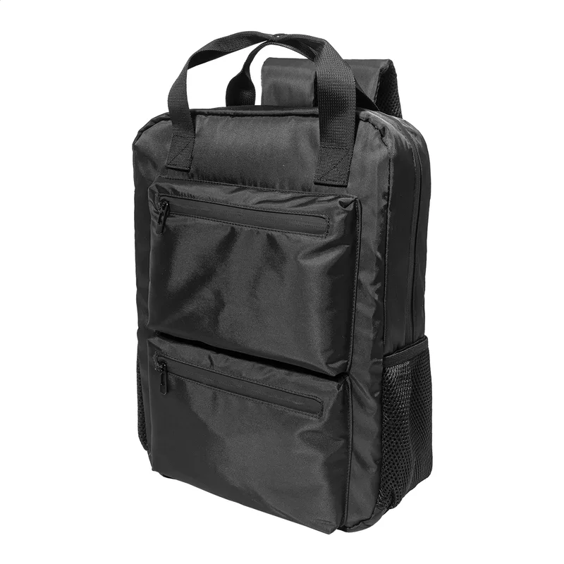 Σακίδιο Πλάτης RPET Twill με Θήκη Laptop σε χρώμα Μαύρο. Εταιρικά Διαφημιστικά Δώρα | PERFECT advertising