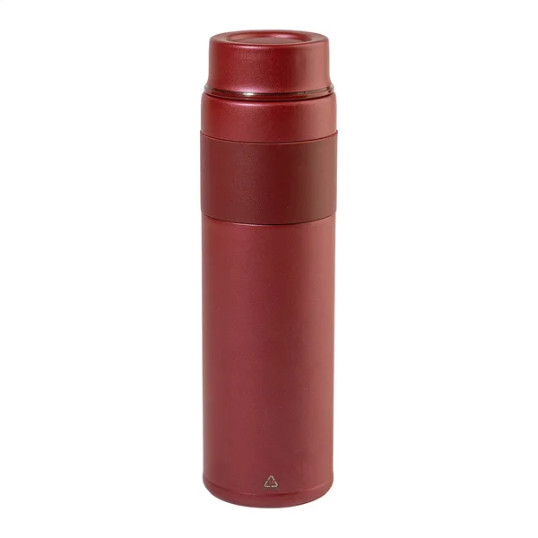 Εκτύπωση Λογοτύπου σε Μπουκάλι Θερμός 550ml Ανακυκλωμένο Ανοξείδωτο. Εταιρικά Οικολογικά Δώρα | PERFECT advertising