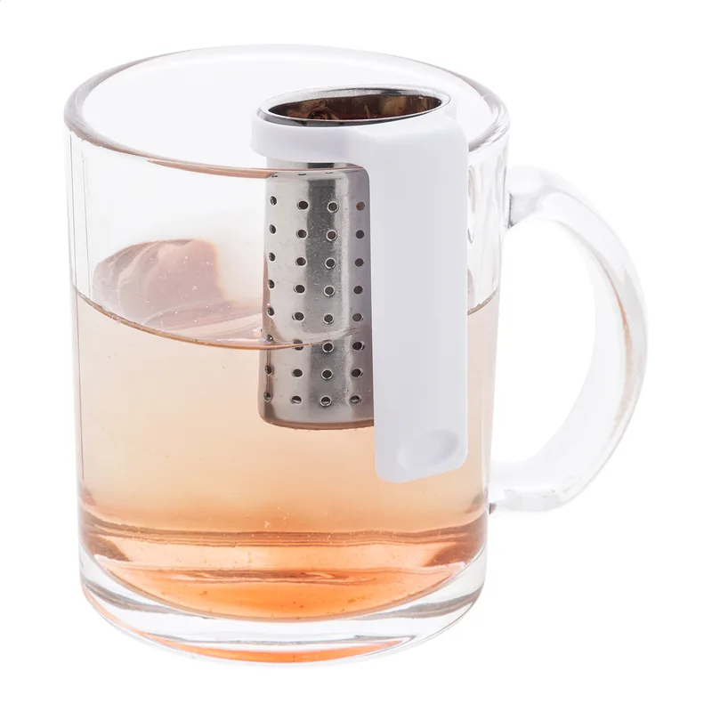 Εγχυτήρας Τσαγιού με Θήκη Κλιπ σε Ανοιχτή Θέση. Διαφημιστικές Εκτυπώσεις σε Αξεσουάρ Τσαγιού | PERFECT advertising