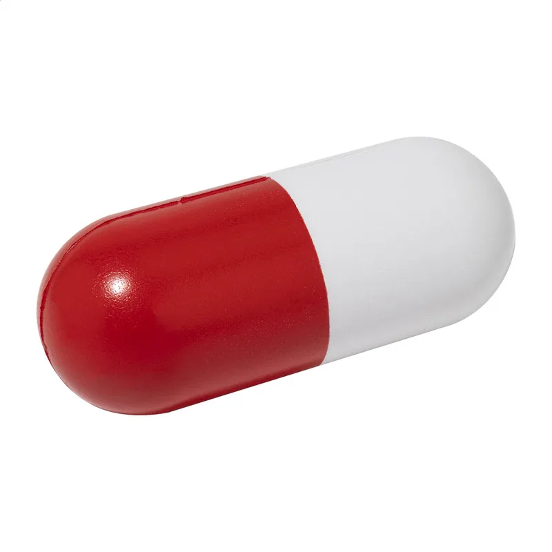 Μπαλάκι Anti-Stress Σχήμα Κάψουλας σε χρώμα Κόκκινο. Εταιρικά Διαφημιστικά Δώρα | PERFECT advertising