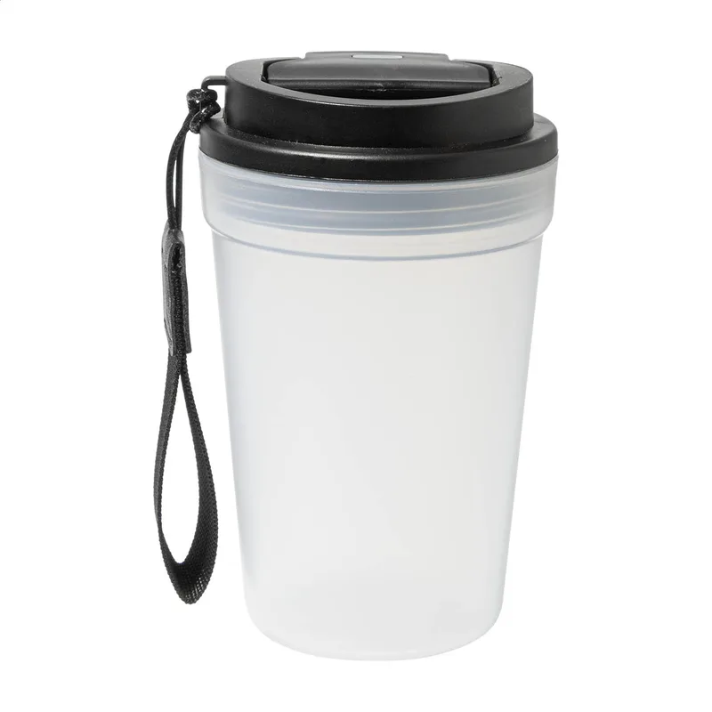 Ποτήρι Ταξιδιού PP 400 ml με Ιμάντα RPET. Διαφημιστικά Δώρα Επιχειρήσεων με Λογότυπο | PERFECT advertising