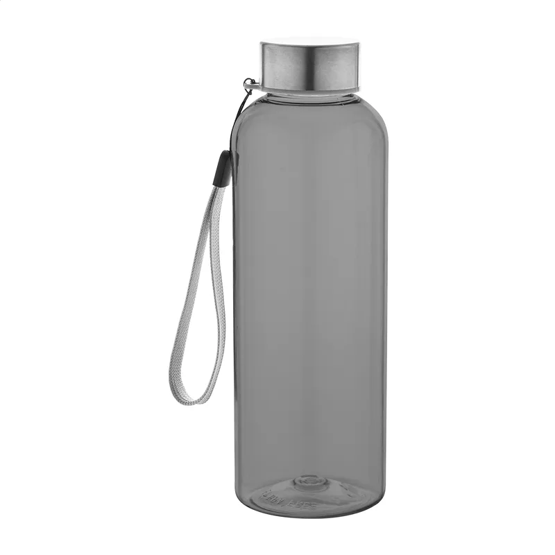 Μπουκάλι RPET με Καπάκι Ανοξείδωτου Ατσαλιού 500ml σε χρώμα Μαύρο. Εταιρικά Διαφημιστικά Δώρα | PERFECT advertising