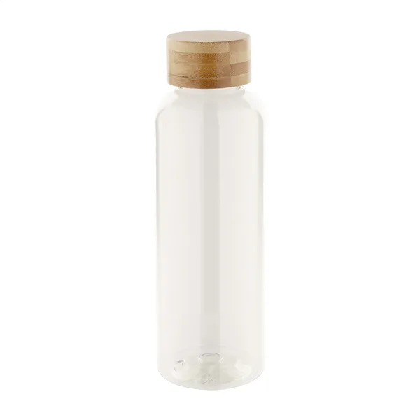 Μπουκάλι RPET με Λογότυπο και Καπάκι Μπαμπού 500ml. Εταιρικά Διαφημιστικά Δώρα | PERFECT advertising
