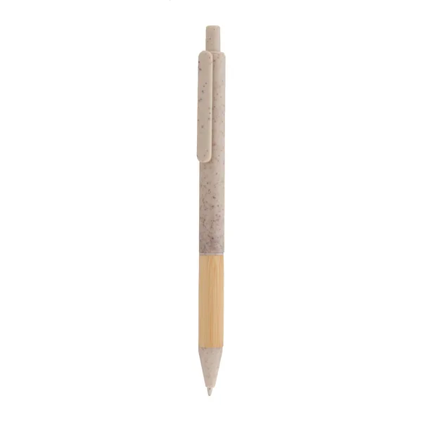 Διαφημιστικό Στυλό Άχυρο Σιταριού Μπαμπού με Χρωματιστά Μέρη. Εταιρικά Διαφημιστικά Δώρα | PERFECT advertising