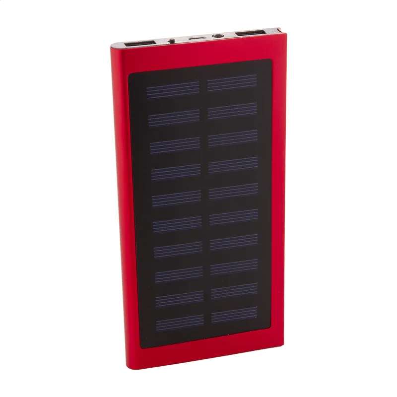 Power Bank με Εκτύπωση Ηλιακός από Ανακυκλωμένο Αλουμίνιο 4000 mAh. Εταιρικά Διαφημιστικά Δώρα | PERFECT advertising
