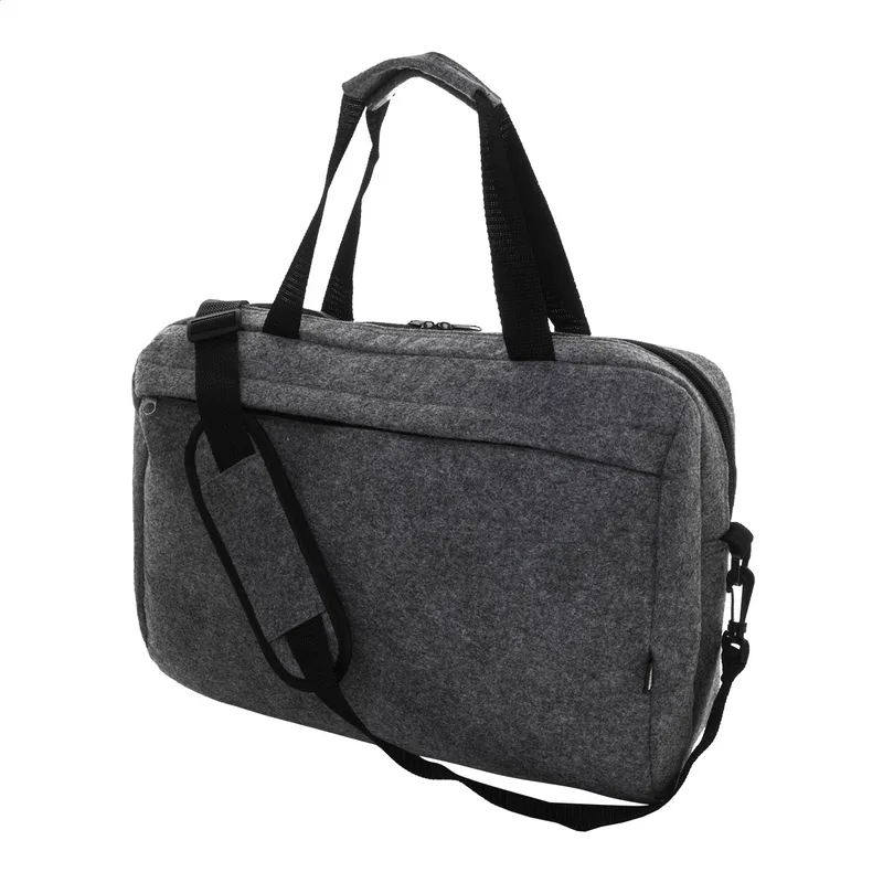 Τσάντα Εγγράφων RPET Felt με Θήκη Laptop 15" Refelt Docu σε χρώμα Σκούρο Γκρι. Εταιρικά Διαφημιστικά Δώρα | PERFECT advertising