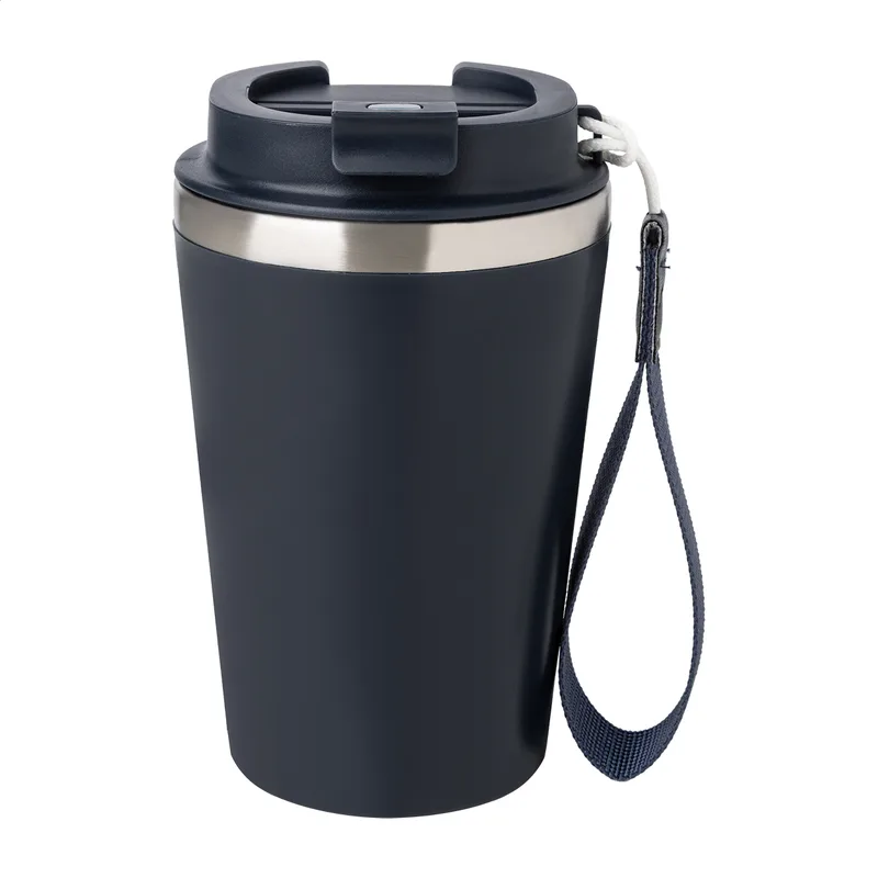 Ποτήρι Θερμός Διπλού Τοιχώματος 350 ml Manabi σε χρώμα Σκούρο Μπλε. Εταιρικά Διαφημιστικά Δώρα | PERFECT advertising