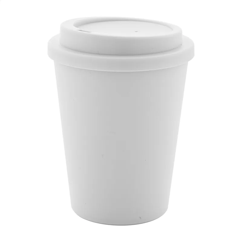 Ποτήρι Θερμός Διπλού Τοιχώματος 300 ml Peppulu σε χρώμα Λευκό. Εταιρικά Διαφημιστικά Δώρα | PERFECT advertising