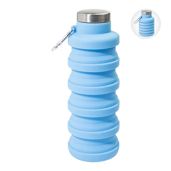 Μπουκάλι Σιλικόνης με Τύπωμα Πτυσσόμενο 500ml — Εταιρικά Διαφημιστικά Δώρα | PERFECT advertising