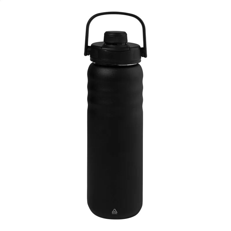 Μπουκάλι Θερμός RSS από Ανακυκλωμένο Ατσάλι 600ml σε χρώμα Μαύρο. Εταιρικά Διαφημιστικά Δώρα | PERFECT advertising