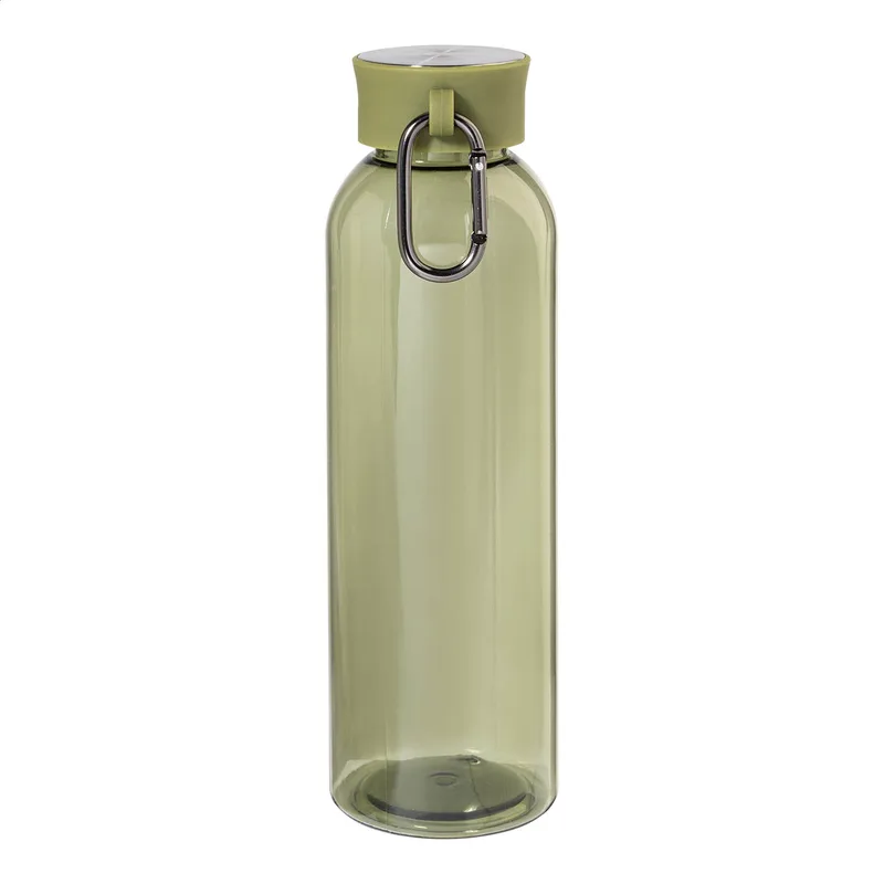 Μπουκάλι RPET με Καραμπίνερ 600ml σε χρώμα Πράσινο. Εταιρικά Διαφημιστικά Δώρα | PERFECT advertising