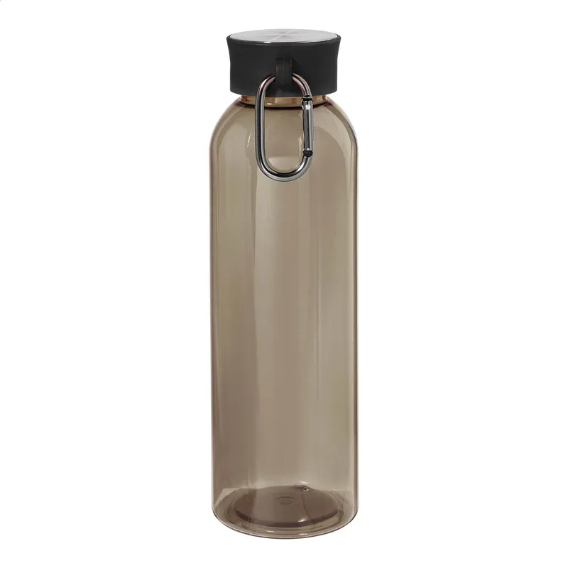 Μπουκάλι RPET με Καραμπίνερ 600ml σε χρώμα Μαύρο. Εταιρικά Διαφημιστικά Δώρα | PERFECT advertising