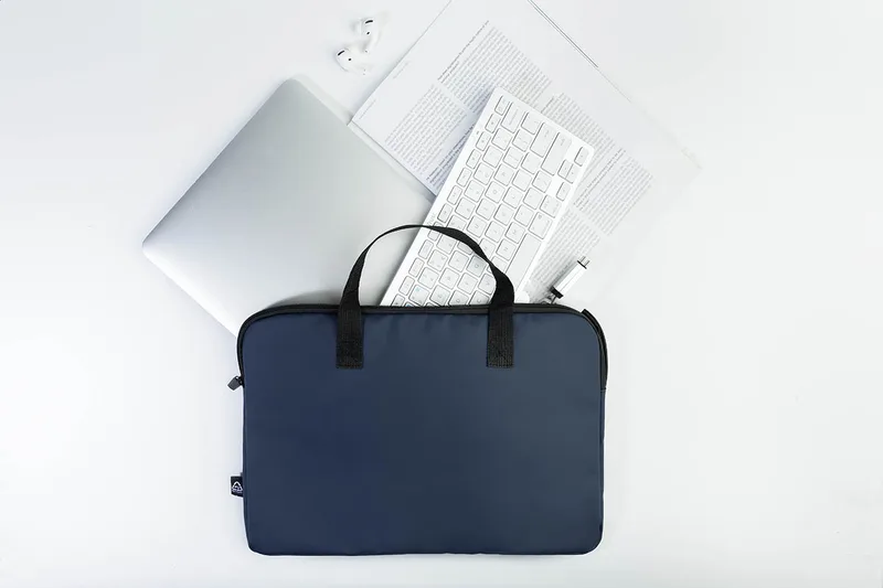 Τσάντα Laptop από Ανακυκλωμένο PU Δέρμα σε χρώμα Σκούρο Μπλε. Εταιρικά Διαφημιστικά Δώρα | PERFECT advertising