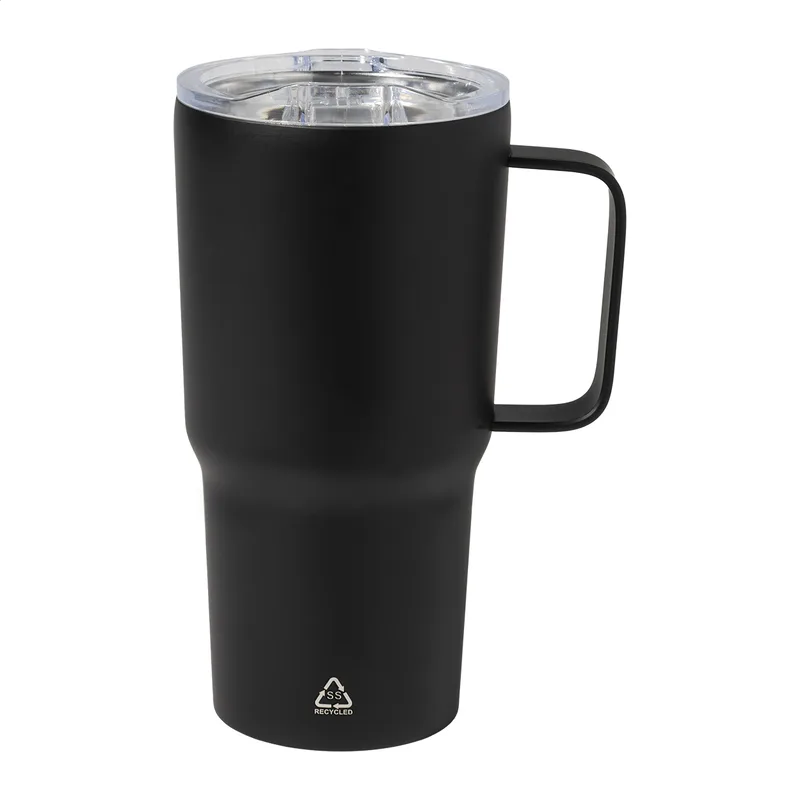 Θερμική Κούπα Ανοξείδωτου Χάλυβα 600 ml σε χρώμα Μαύρο. Εταιρικά Διαφημιστικά Δώρα | PERFECT advertising