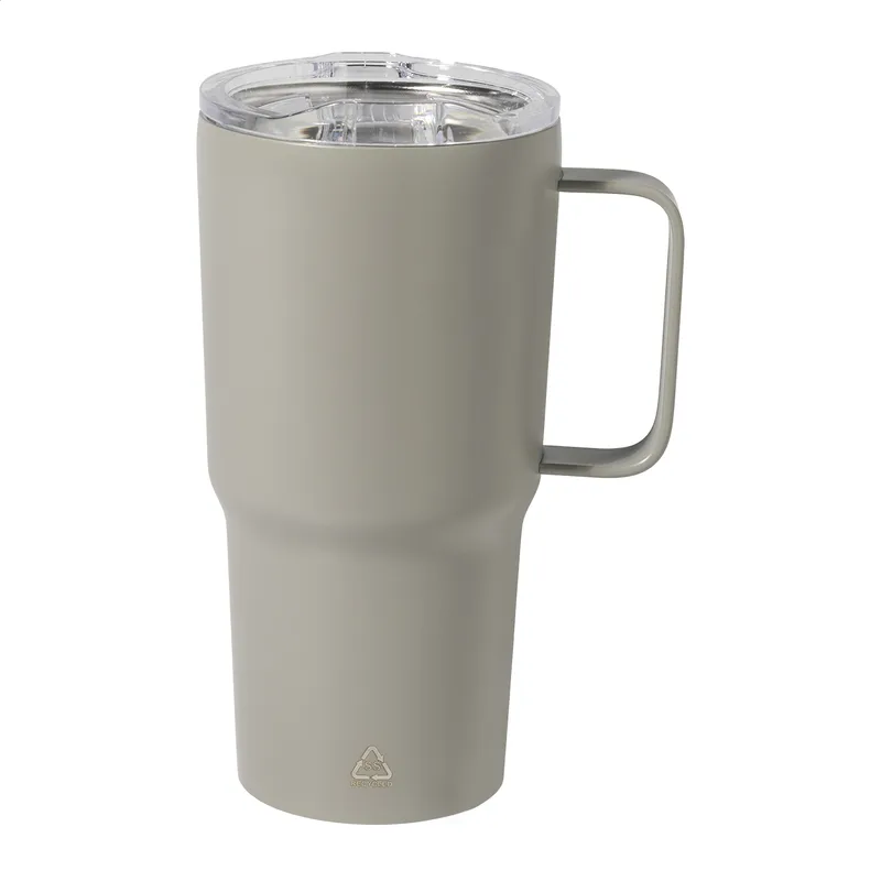 Θερμική Κούπα Ανοξείδωτου Χάλυβα 600 ml σε χρώμα Γκρι Τέφρας. Εταιρικά Διαφημιστικά Δώρα | PERFECT advertising