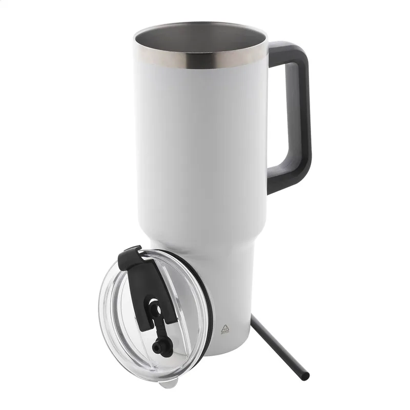 Ποτήρι Θερμός 1200 ml με Καπάκι PS και Καλαμάκι PP. Εκτύπωση Λογοτύπου σε Εταιρικά Δώρα | PERFECT advertising