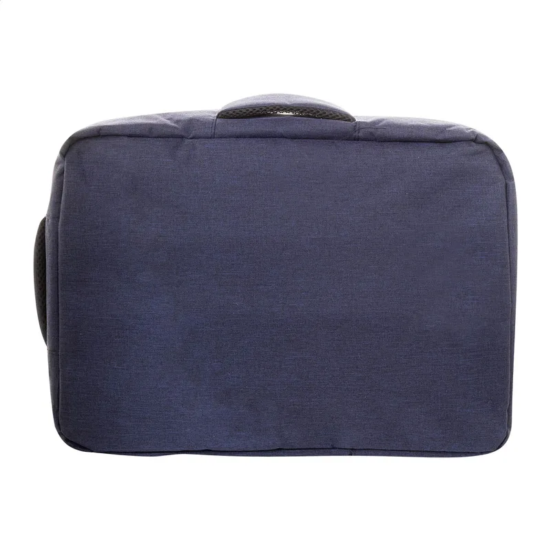 Λεπτομέρεια Επενδεδυμένης Θήκης Laptop. Εκτύπωση Λογοτύπου σε Σακίδιο RPET 300D | PERFECT advertising