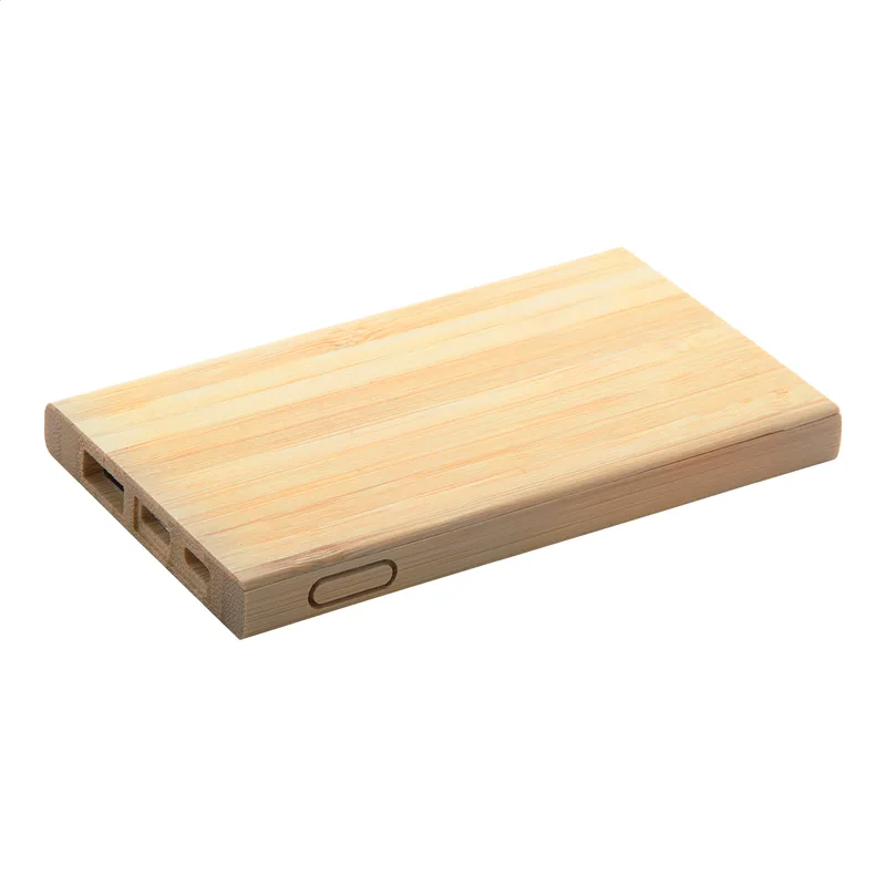 Τύπωμα σε Power Bank Bamboo USB 4000 mAh. Εταιρικά Διαφημιστικά Δώρα με Λογότυπο | PERFECT advertising