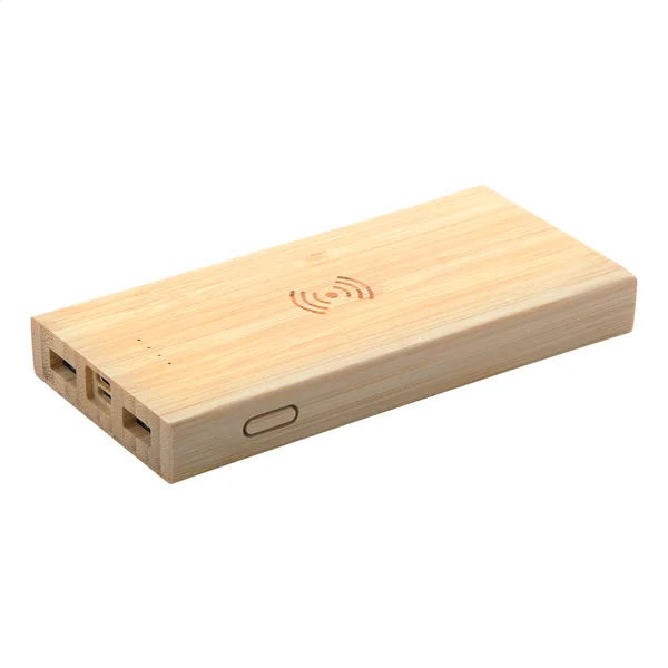 Power Bank Bamboo με Εκτύπωση Λογοτύπου 6000 mAh. Εταιρικά Διαφημιστικά Δώρα | PERFECT advertising