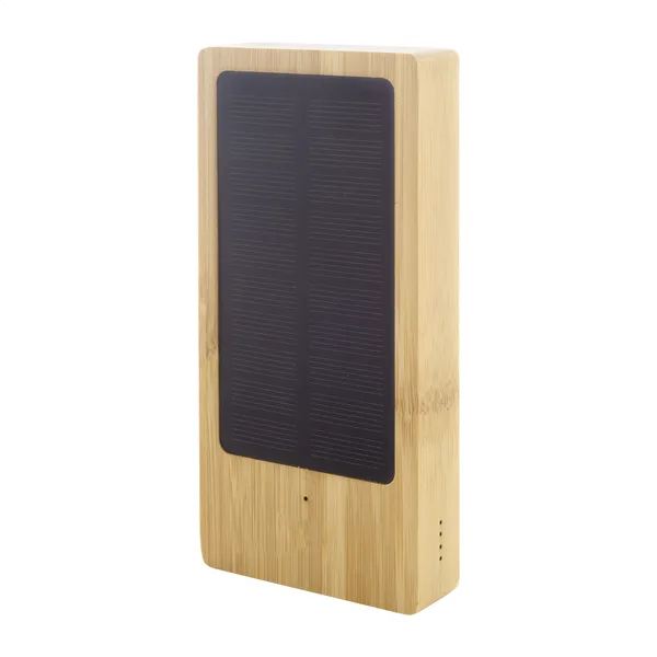Διαφημιστικό Power Bank Bamboo 8000 mAh με Ηλιακό Φορτιστή. Εταιρικά Διαφημιστικά Δώρα με Εκτύπωση Λογοτύπου | PERFECT advertising