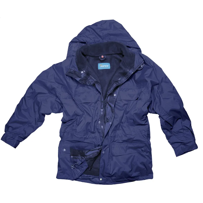 Μπουφάν 3 σε 1 με Fleece σε χρώμα Μπλε. Εταιρικά Διαφημιστικά Δώρα | PERFECT advertising