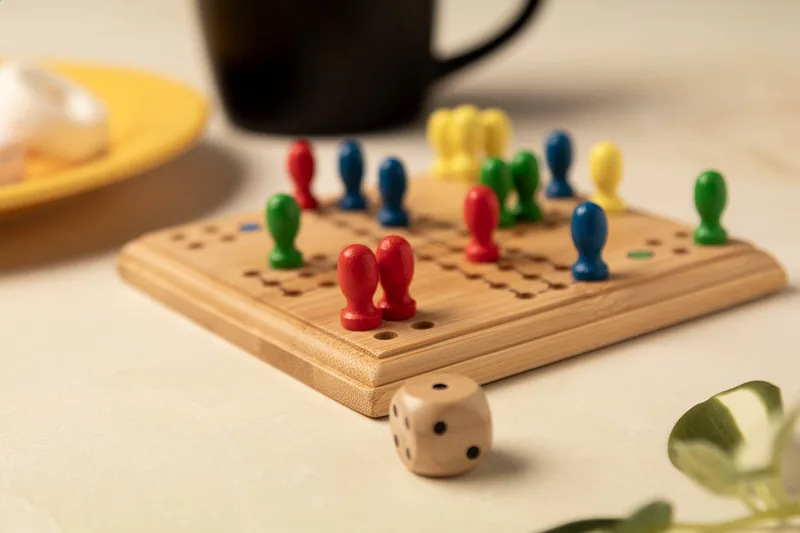 Ludo Μπαμπού σε Βαμβακερή Θήκη — Συσκευασία Δώρου. Προϊόντα Προβολής με Λογότυπο | PERFECT advertising