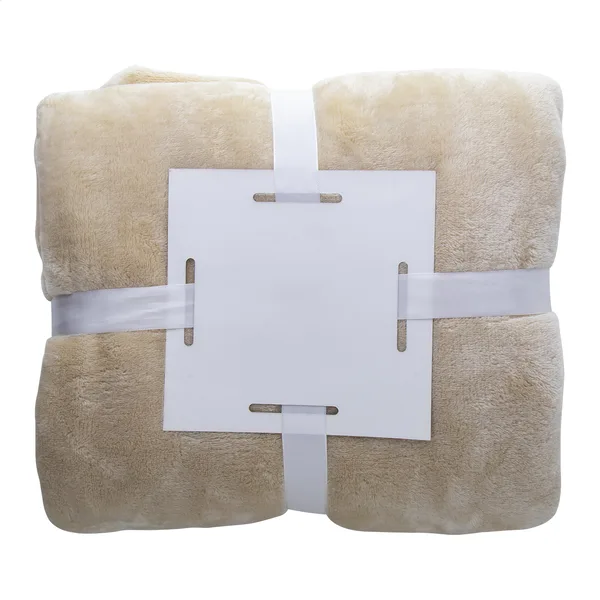 Τυπωμένη Κουβέρτα Fleece Φανέλα 280 g/m² με Λευκή Κορδέλα. Εταιρικά Διαφημιστικά Δώρα | PERFECT advertising